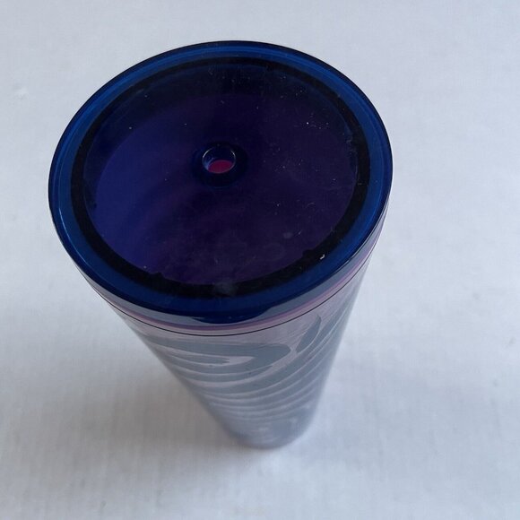 Starbucks Summer 2021 Pink Blue Zebra Print Venti 24oz Tumbler Cold Cup No Straw - Picture 4 of 4